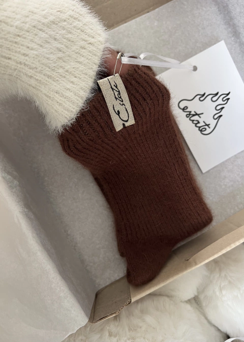 Brown Morley Socks - medias de lana