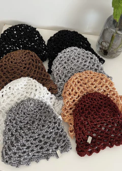 Imagen de MESH HAT SEDA CROCHET PUNTO RED