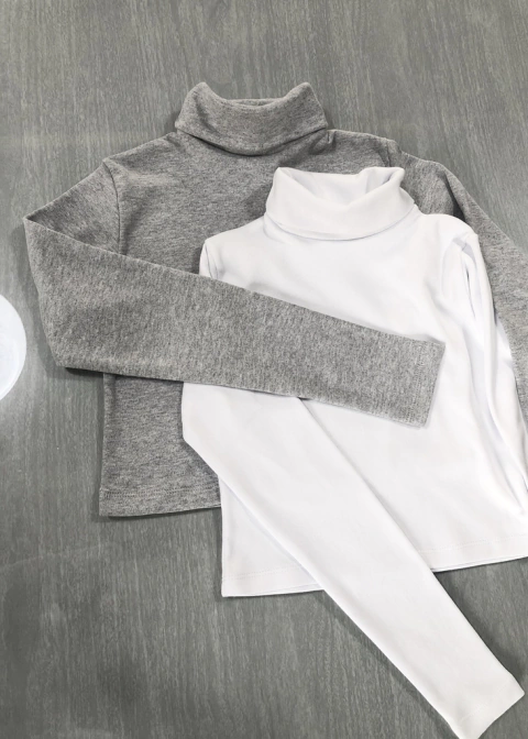 Polera Crop Poly (doble cuello)