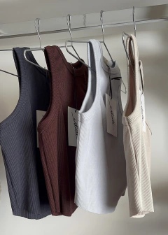 Musculosa Susu Top - (ribbed punto morley) - tienda online