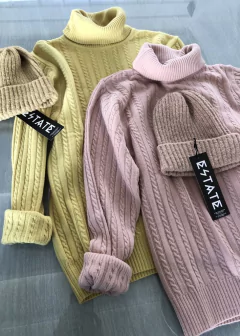 Polera High Neck Ochitos Wool en internet