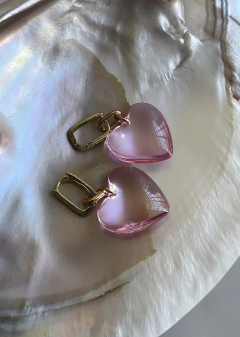 Aros Corazón Glossy