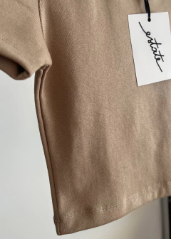 Remera Crop (básica algodón con lycra)