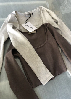 Camiseta Juicy Escote Cuadrado / Punto Morley - tienda online