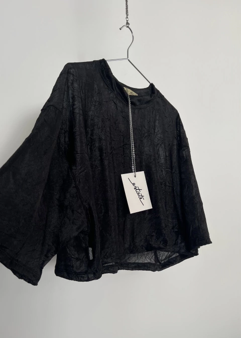 Crop Oversized Black