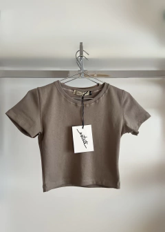 Remera Crop (básica algodón con lycra) - comprar online