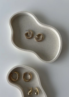 Spiral Golden Earrings (por par) - comprar online