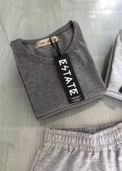 Remera Crop (básica algodón con lycra) - comprar online