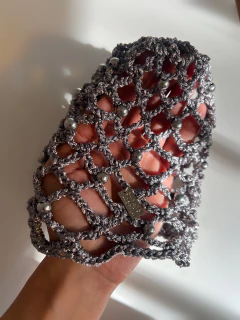 MESH HAT SEDA CROCHET PUNTO RED (c bolitas) - Estate Atenta