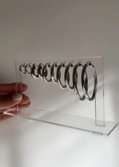 Aros Classy Gang (x par) - plateado - comprar online