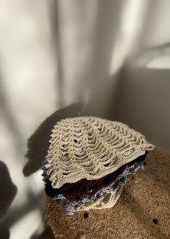 MESH HAT CROCHET SEDA (punto abanico)