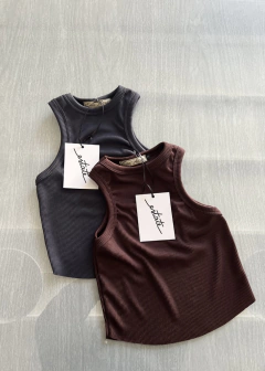 Musculosa Susu Top - (ribbed punto morley) - tienda online