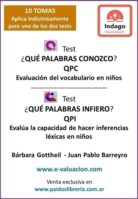 Tests QPC y/o QPI-Barbara Gottheil.Juan P. Barreyro 10 TOMAS