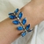 PULSERA ESPIGA DE GEMAS - AZUL