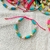 Pulsera Fimo Perla Aqua