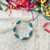Pulsera Fimo Perla Celeste