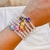 PULSERA TRÉBOL DE CRISTAL