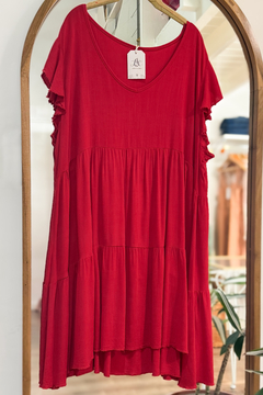 Vestido Clover rojo T.6 - comprar online