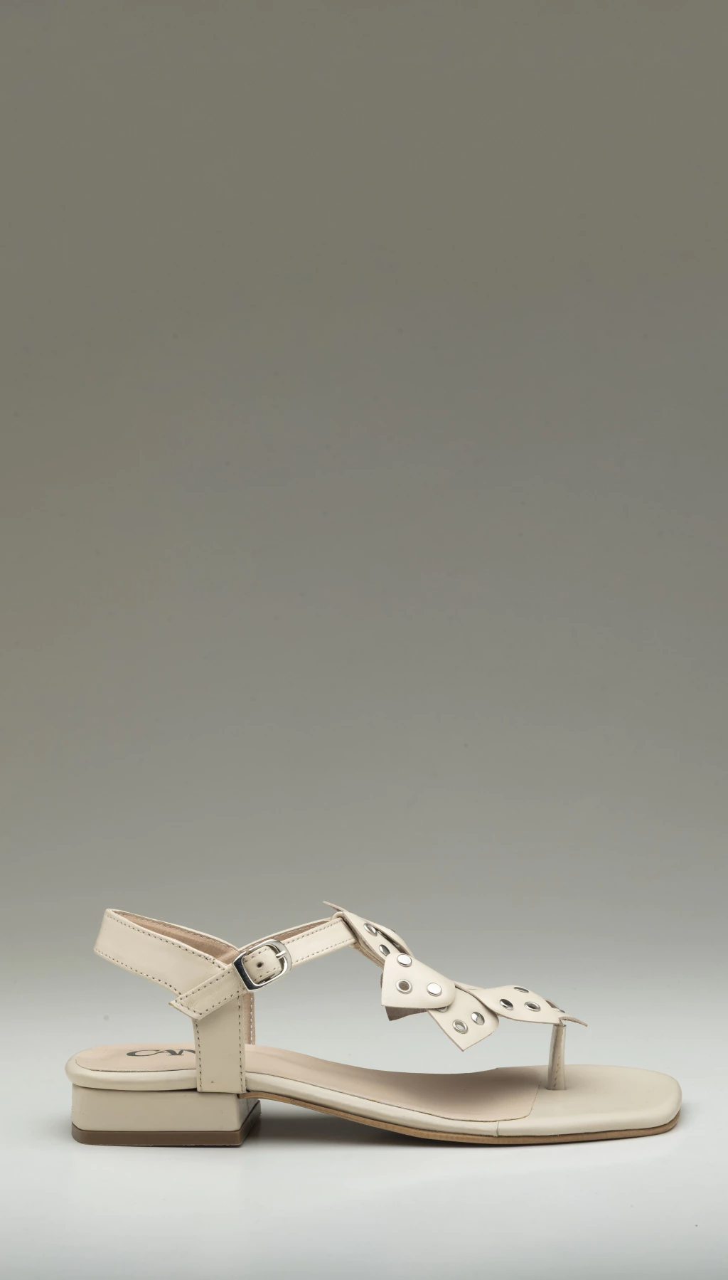 SANDALIA FLOWER BEIGE