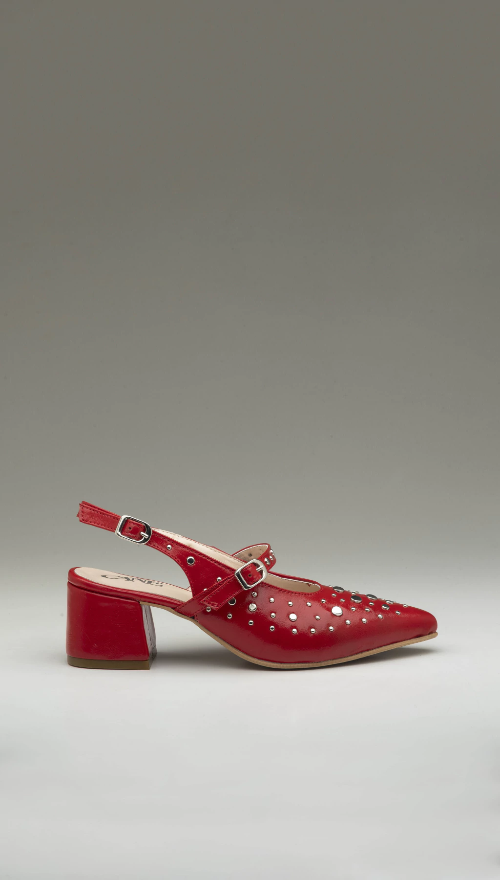 STILETTO LUNAR CHAROL ROJO