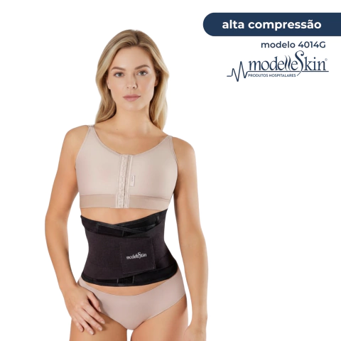 Cinta Modeladora Afina Cintura Faixa Abdominal Modelle Skin