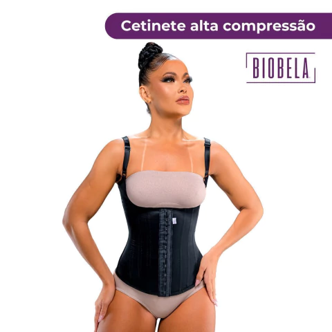 Cinta Modeladora Corselete Corpete 12 Barbatanas Biobela