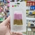 Vela Combinadas Gold Pastel x6