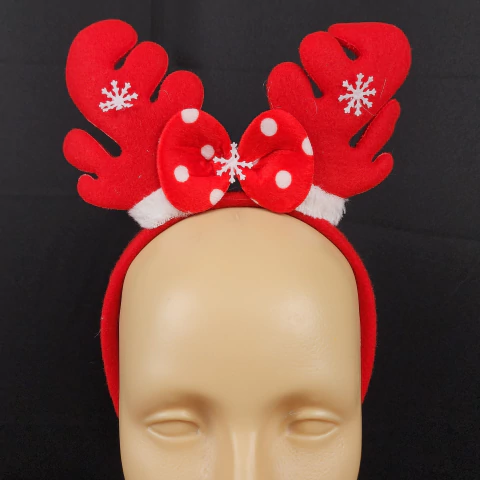 Vincha Reno Rojo con Moño