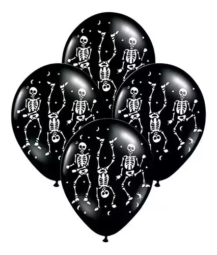Globo Latex 12" Esqueletos