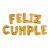 Globos "Feliz Cumple" 14" Dorado