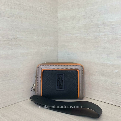 BILLETERA BLAQUE CORTA CON SOLAPA Y CIERRE - comprar online