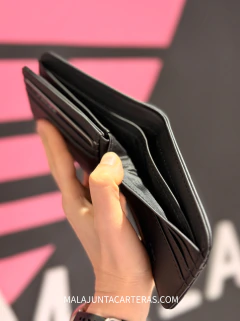 BILLETERA CORTA UNICROSS NEGRO + CAJA - tienda online