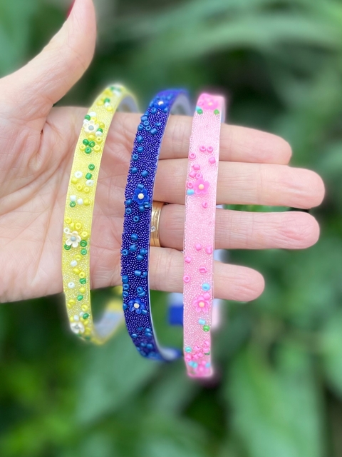 Tiara cristal florzinhas