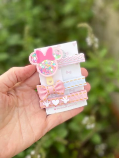 Hair clips Minnie Picolé - comprar online