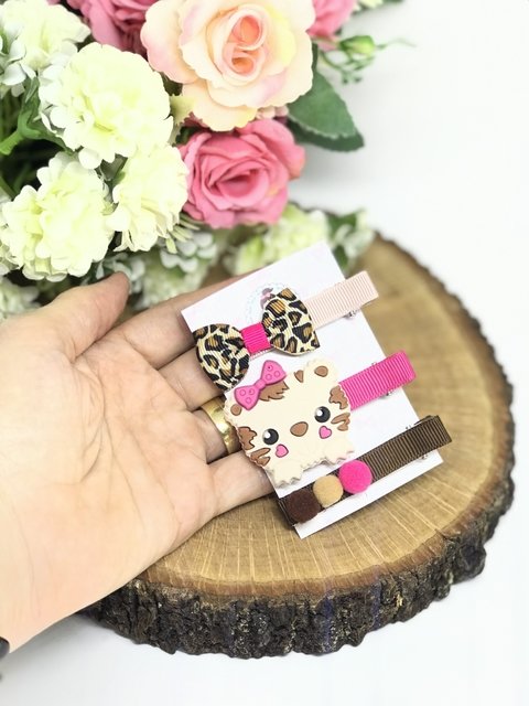 Hair clips oncinha