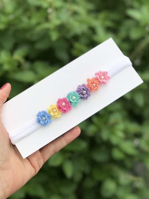 Faixinha floral 3D