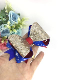 Laço mulher maravilha glitter