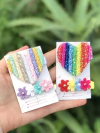 Hair clips coração