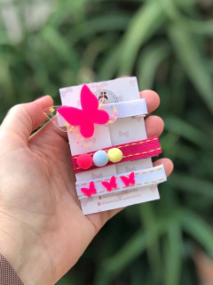 Hair clips borboleta cristal