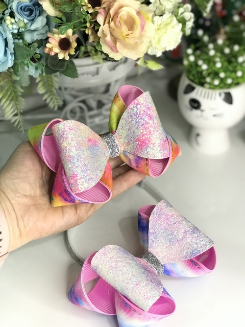 Laço Maria Jeans Tie Dye Luxo