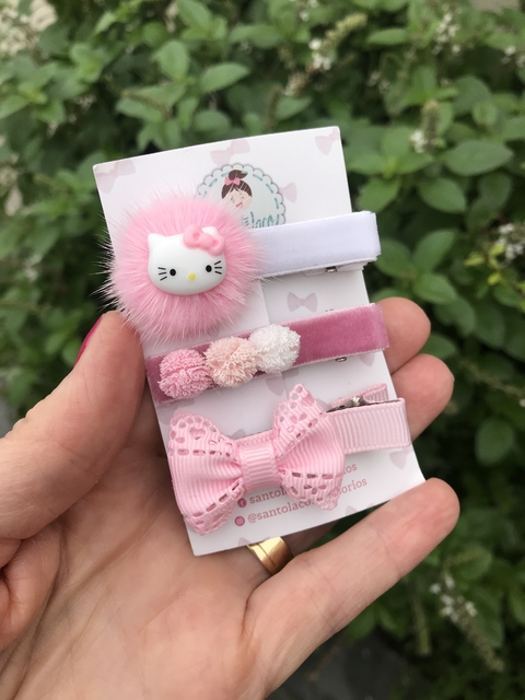Hair clips Hello Kitty