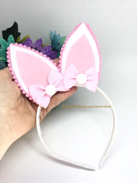 Tiara orelha de coelhinho