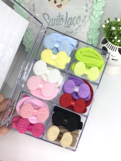 Meus primeiros lacinhos crochê na internet