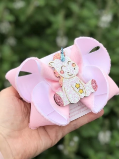 Laço e tiara unicórnio baby na internet