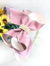 Bella Luxo duplo gorgurão e organza com pérolas