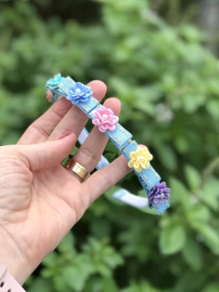 Tiara jeans click floral 3D na internet