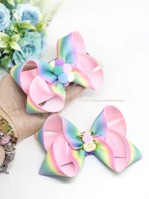 Laço Mel Arco-íris