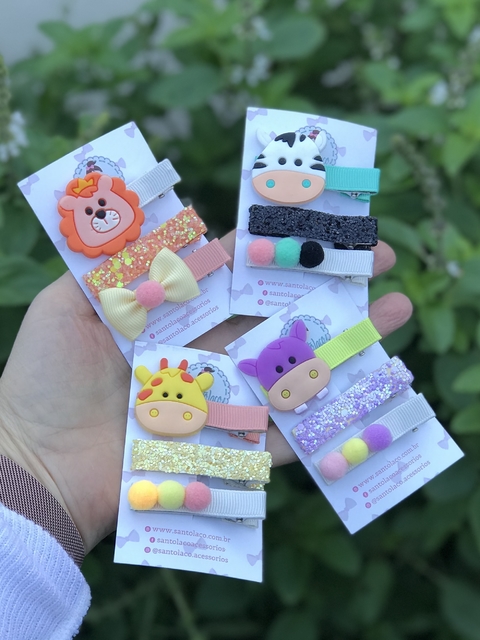 Hair clips baby zoo