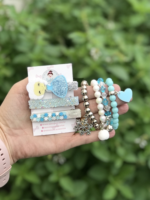 Hair clips Frozen princesa Elsa