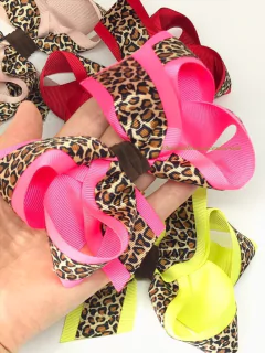 Laço Bella Animal Print Oncinha - comprar online